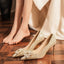 Women's Wedding Shoes Decorative Heel Wedding Heels Bridal Shoes With Beading WS0007