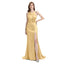Daffodil Mismatch Sleeveless Side Slit Mermaid Bridesmaid Dressess, BDS0392