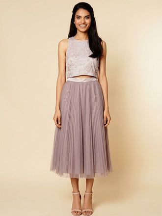 Mismatched Two-Pieces High Low Sequin Cap Sleeves Long Prom Party Dress,PDS11821