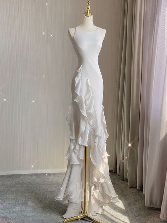 Elegant Scoop Sleeveless  Long Floor Length Prom Dress,PDS11460