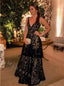 Elegant V-neck Sleeveless A-line Long Prom Dress,PDS11536