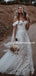 Elegant Off-shoulder Mermaid Two-piece Lace Simple Wedding Dresses. WDS0096