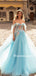 Charming Off-shoulder Tulle Lovely Long Prom Dresses PDS0296