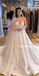 Gorgeous A-line Sparkly Satin Cheap Wedding Dresses,Ball Gown, WDY0268