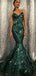 Sweetheart Mermaid Green Long Evening Dresses ,Cheap Prom Dresses,PDY0617