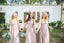 Sweetheart  Pink Chiffon Long Bridesmaid Dress,Cheap Bridesmaid Dresses,WGY0203
