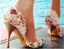 Elegant Flower Lace Women's High Heels Fish Toe Wedding Shoes, SY0102