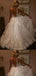 A-Line Backless V-Neck Sequins Ivory Beach Wedding Dresses.Cheap Wedding Dresses, WDY0280