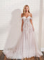 Sexy Sweetheart Off-shoulder A-line Lace applique Wedding Dresses, WDY0206