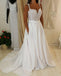 Two Straps Sweetheart Lace A-line Cheap Wedding Dresses Online, WDY0203