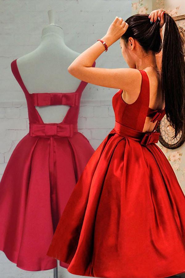 Bright Red Elegant Simple Cheap Short Homecoming Dresses 2018, BDY0288 mybestbridal Bright Red Elegant Simple Cheap Short Homecoming Dresses 2018, BDY0288 mybestbridal
