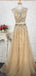 A-line Beaded Tulle Evening Dresses ,Cheap Prom Dresses,PDY0608