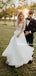 New Arrival A-line Tulle Appliques Simple Wedding Dresses. WDS0101
