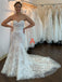Mismatched Simple Sweetheart Mermaid Lace applique Wedding Dresses, WDY0249