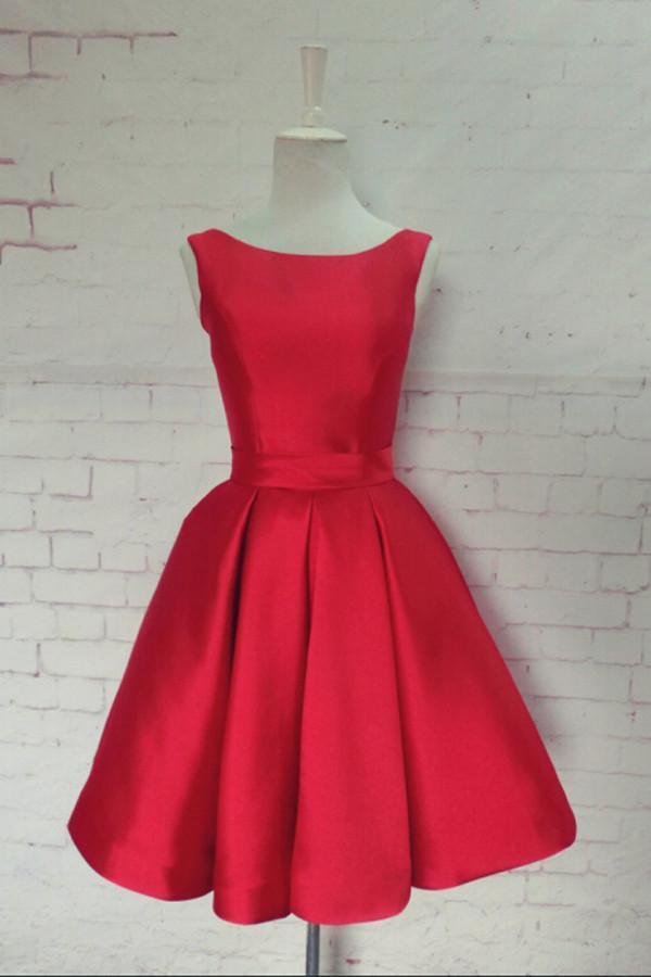 Bright Red Elegant Simple Cheap Short Homecoming Dresses 2018, BDY0288 mybestbridal Bright Red Elegant Simple Cheap Short Homecoming Dresses 2018, BDY0288 mybestbridal