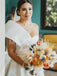 Elegant One shoulder A-line Lace applique Wedding Dresses, WDY0264