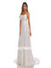Sexy Spaghetti Straps A-Line Handmade Lace Wedding Dressess, WDY0186