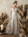 Off-the-Shoulder White Lace Beach Wedding Dresses.Cheap Wedding Dresses, WDY0281