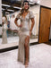 Sexy V-neck Cap-sleeves Mermaid Prom Dresses,PDS0905