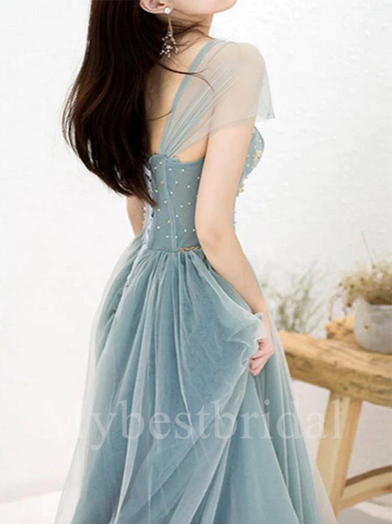 Elegant Off shouldr Sweetheart Sleeveless A-line Prom Dresses,PDS0586