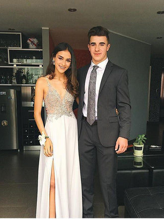 See through Spaghetti Straps Chiffon Evening Dresses ,Cheap Prom Dresses,PDY0610