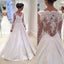 Long Sleeve Lace A-line Cheap Wedding Dresses Online, WDY0204