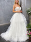 Simple Sexy Sweetheart A-line Lace applique Wedding Dresses, WDY0211
