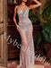 Sexy V-neck Sleeveless Mermaid Long Prom Dress,PDS1039