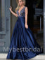 Elegant V-neck  Sleeveless A-line Prom Dresses,PDS0570