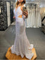Sexy V-neck Sleeveless Mermaid Prom Dresses,PDS0867
