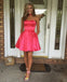 Sweetheart Simple Cute Cheap Short Red Homecoming Dresses Under 100, BDY0331