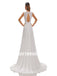 Simple Ivory A-Line Open Back Handmade Lace Wedding Dresses, WDY0187