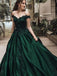 Off-the-Shoulder Emerald_green Lace Long Prom Dresses ,Cheap Prom Dresses,PDY0453