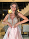 Elegant V-neck A-line Sleeveless Prom Dresses , PDS0361