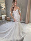 Charming Sweetheart Mermaid Lace Long Wedding Dresses Online, WDY0253