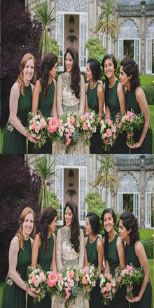 Bateau A-line Emerald_green Bridesmaid Dresses,Cheap Bridesmaid Dresses,WGY0366