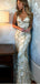 Mermaid Spaghetti Straps V-neck Prom Dress ,Cheap Prom Dresses,PDY0556