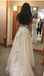 A-line V-neck Blue Lace Long Prom Dresses With Applique,Cheap Prom Dresses,PDY0516