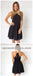 Simple Casual Short Cheap Black Homecoming Dresses 2018, BDY0325