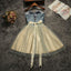 Strapless Beaded Belt Two colors Skirt Homecoming Prom Dresses, Affordable Short Party Prom Sweet 16 Dresses, Perfect Homecoming Cocktail Dresses, BDY0313