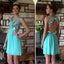 gorgeous Mint open back sweet Beautiful Rehearsal casual homecoming prom dresses, BDY0136