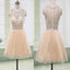 Blush pink Gorgeous beaded elegant fashion cute homecoming prom gown dresses,BDY0117