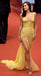 Sparkling V-neck Side slit Sleeveless Mermaid Prom Dresses,PDS1023