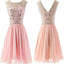 Blush Pink  Chiffon Elegant fashion cute graduation casual party homecoming dresses, BDY0115