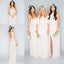 Mismatched Different Styles Side Split Mint Chiffon Bridesmaid Jumpsuit,Cheap Bridesmaid Dresses,WGY0351