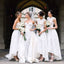 Gorgeous White Lace Mismatched Styles Pretty Long Bridesmaid Dresses,Bridesmaid Gown ,WGY0152