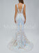 Elegant V-neck Sleeveless Mermaid Prom Dresses, PDS0508