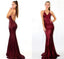 Charming Red Sequin Sexy Mermaid Prom Dresses, Popular Modest Prom Dress, Fashion Tend, PDY0149