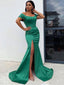Charming Off-shoulder Mermaid Simple Prom Dresses Evening Dresses. PDY0163