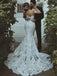 Sexy Sweetheart Sleeveless Mermaid Lace applique Wedding Dresses,WDY0331
